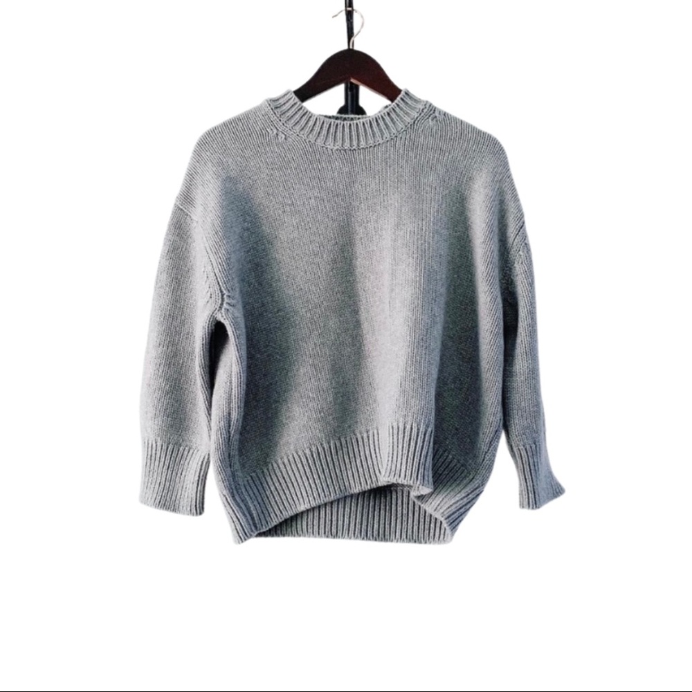 MANSUR GAVRIEL Cashmere Sweater In Light Gray M